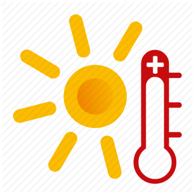 Hot, Sunny, Weather Icon Icon Png Images - Hot Weather Icon Png (400x400)