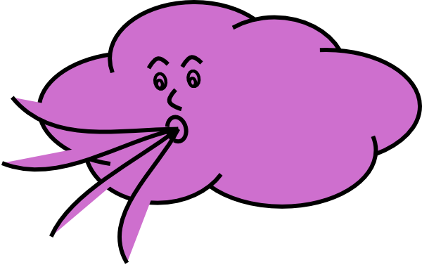 Windy - Clipart - Clip Art Of Windy (600x377)