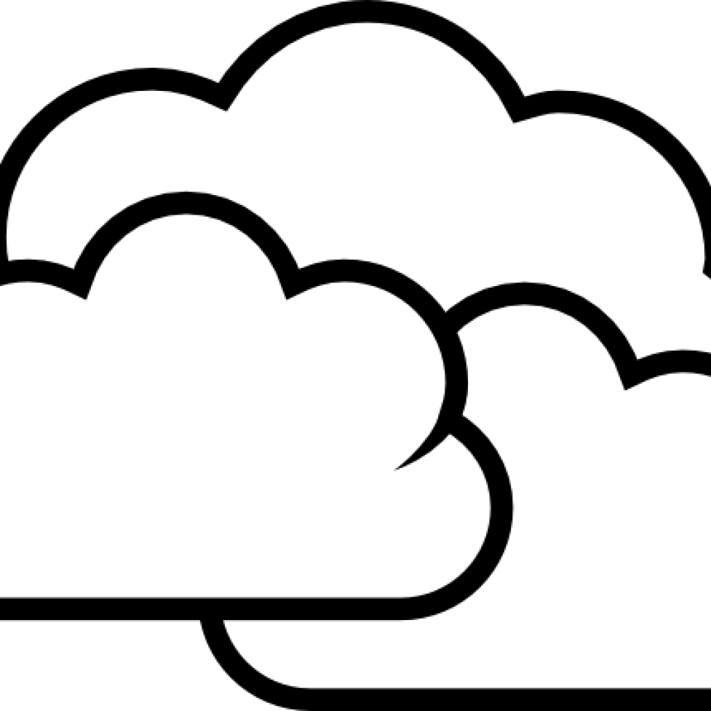 Cloudy Clipart Weather Cloudy Clip Art At Clker Vector - Rainy Coloring (1024x1024)