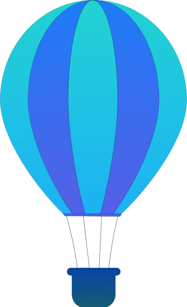 Blur Clipart Hot Air Balloon - Hot Air Balloon Clip Art Png (600x985)