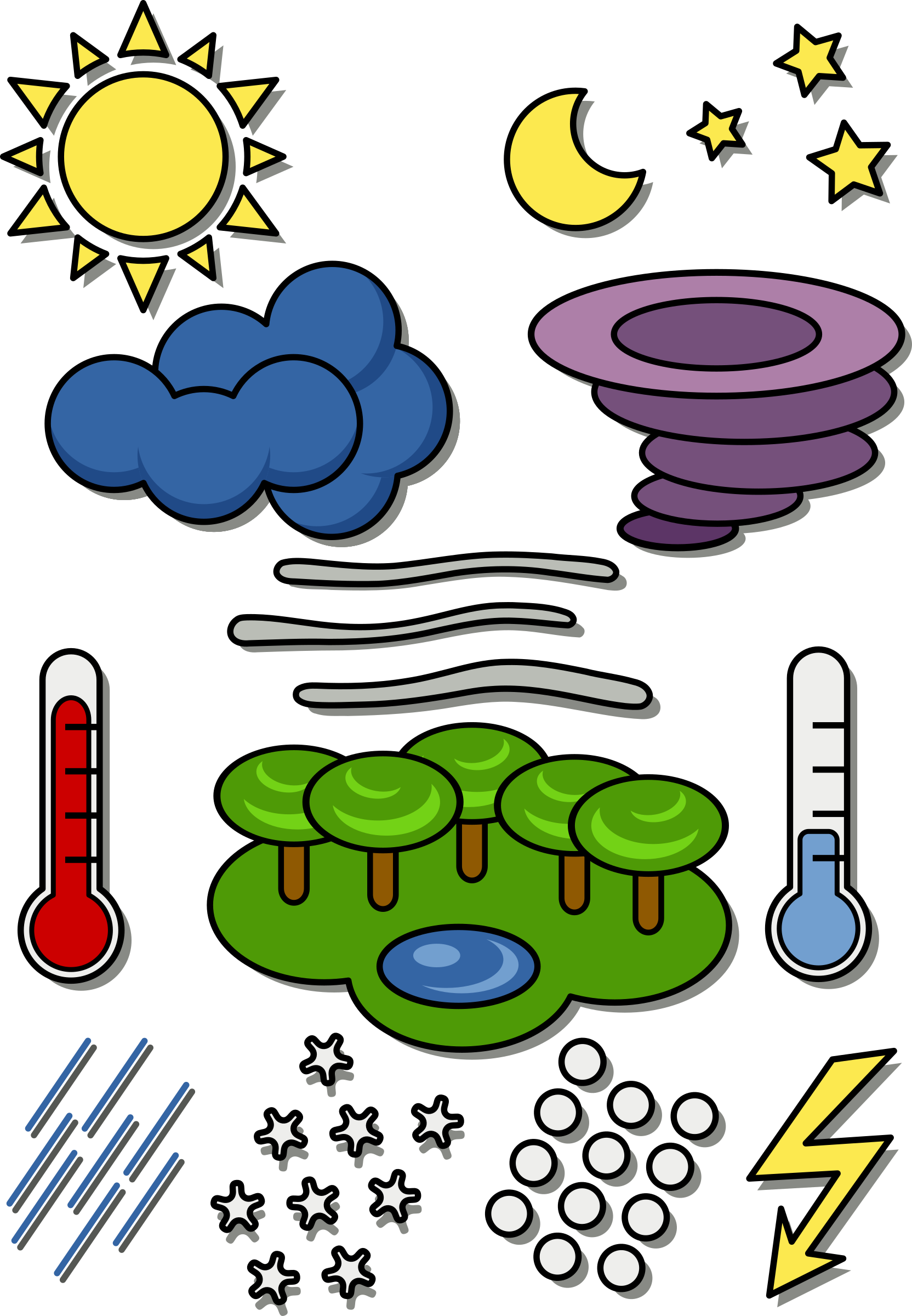 Weather Chart Clipart - Weather Chart (1664x2400)