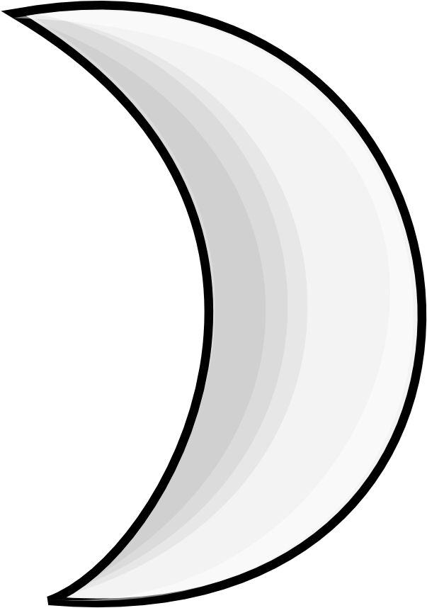 Moon - Moon Sliver Clip Art (1000x1000)