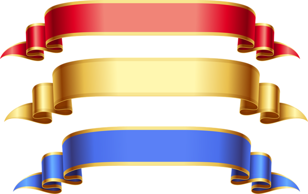 Banners And Ribbons Clip Art - Gold Ribbon Banner Hd (4291x2711)