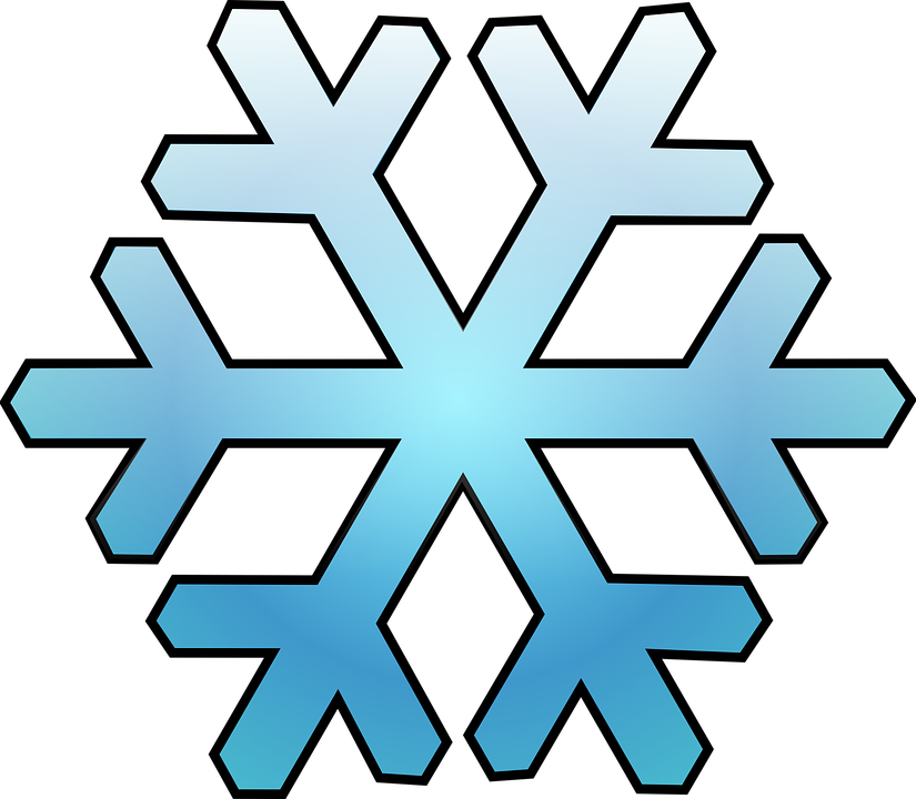 Snowflake Clipart Winter Weather - Molde Floco De Neve Frozen (825x720)