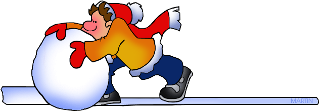 Free Seasons Clip Art By Phillip Martin, Snowball - Tabcontrol Wpf Plus Button (648x265)