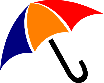 Umbrella Rain Weather Protection Parasol C - Weather Clip Art (425x340)