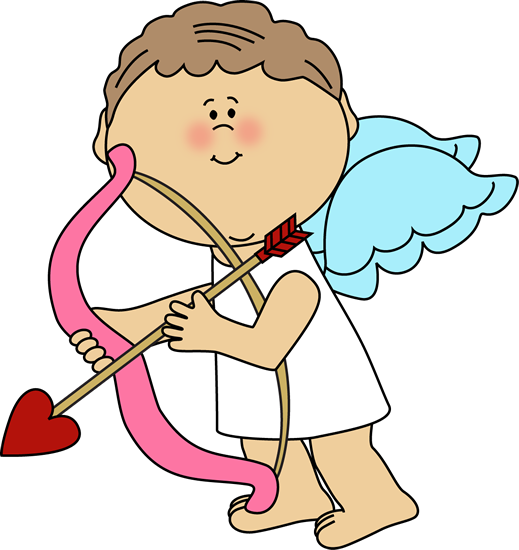 Valentine Clip Art Cupid - Valentine Day Clip Art (519x550)