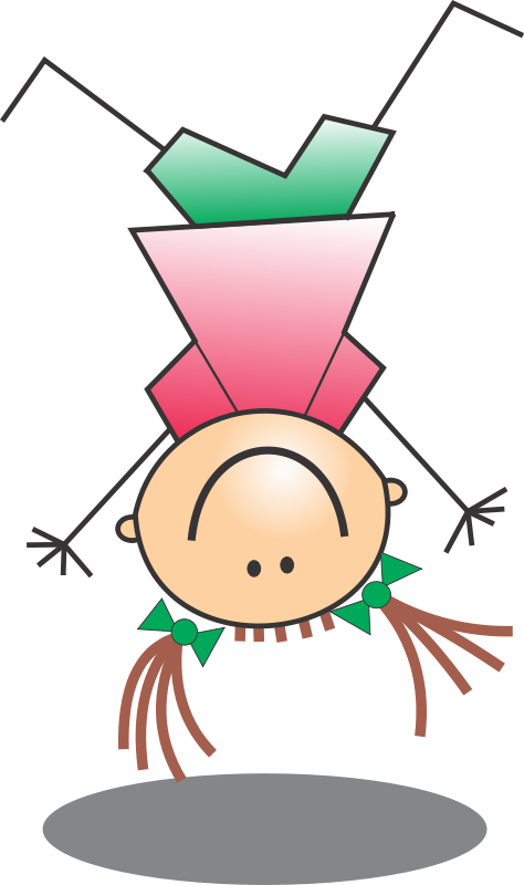 Registration Forms - Upside Down Girl Clipart (1979x3344)