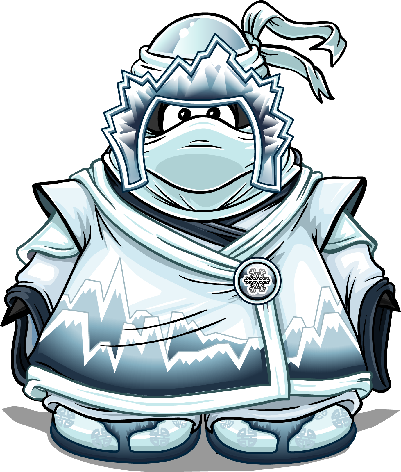 Snow Suit - Club Penguin Ice Ninja (1380x1623)