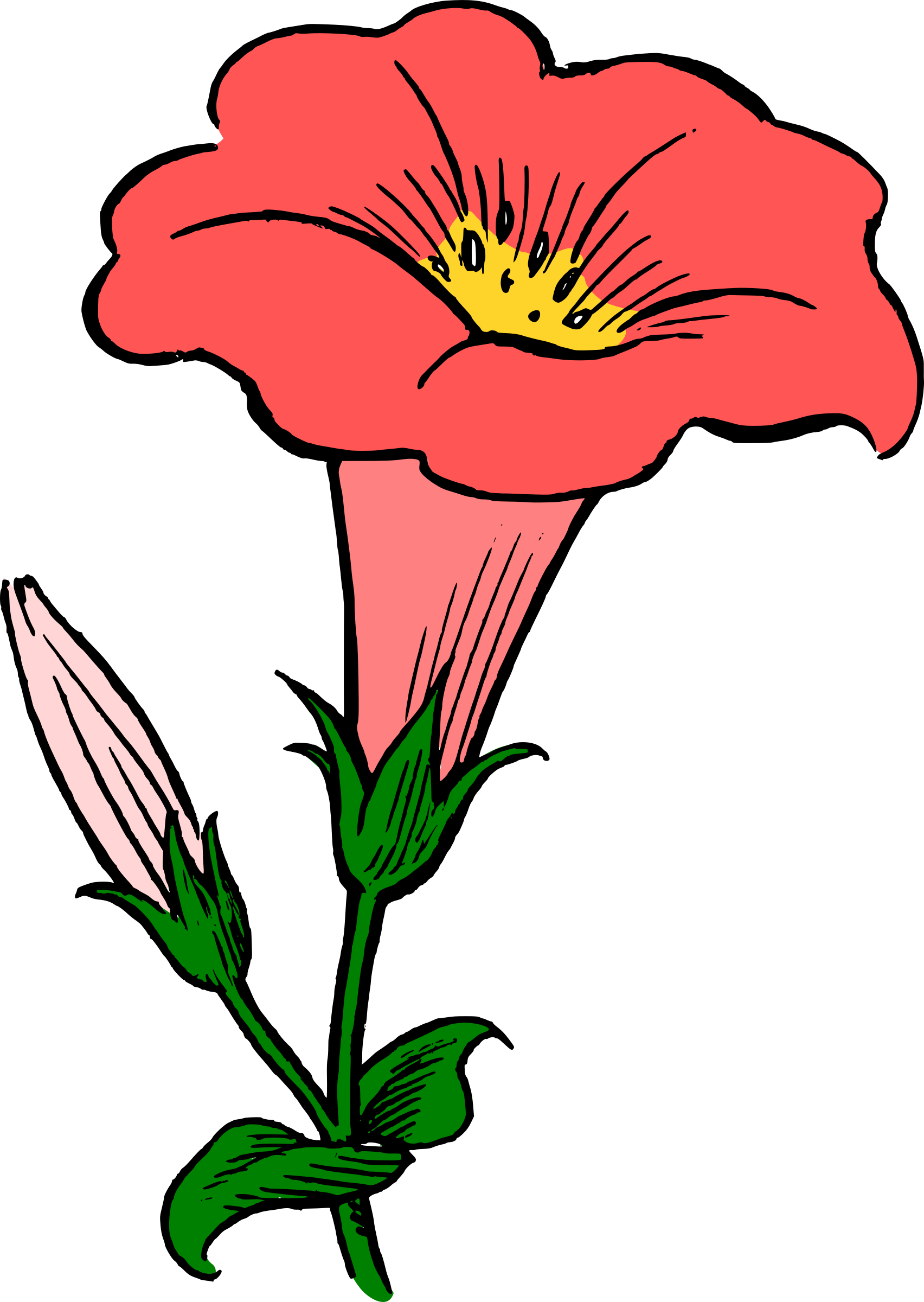 Praise Dance Clip Art - Flower Clip Art (1705x2400)