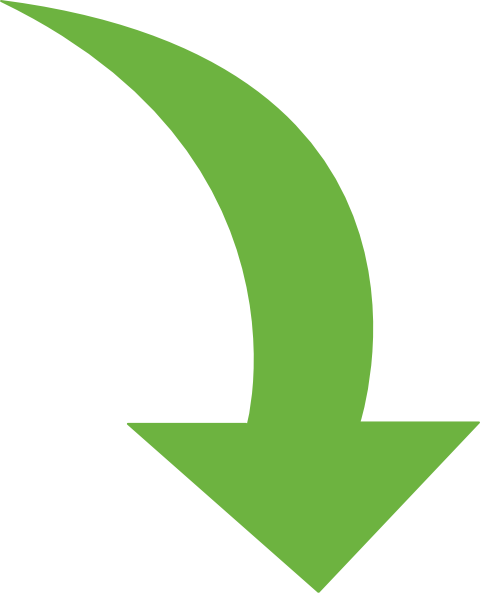 Arrow Clip Art - Green Curved Arrow Png (480x593)