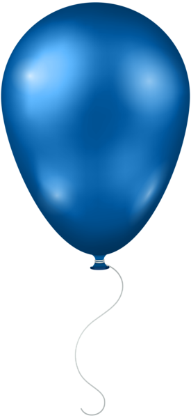 Blue Balloon Transparent Png Clip Art Image - Blue Balloon Transparent Background (275x600)