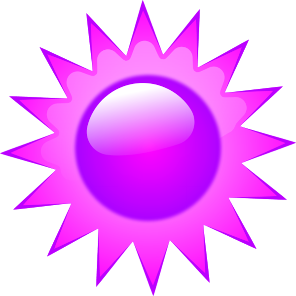 Cartoon Sun Clipart - Sun With Rays (600x600)