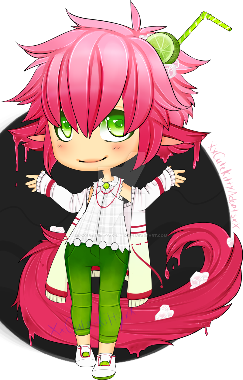 Prickly Pear Margarita By X Cute Kitty X - Cartoon (800x1249)