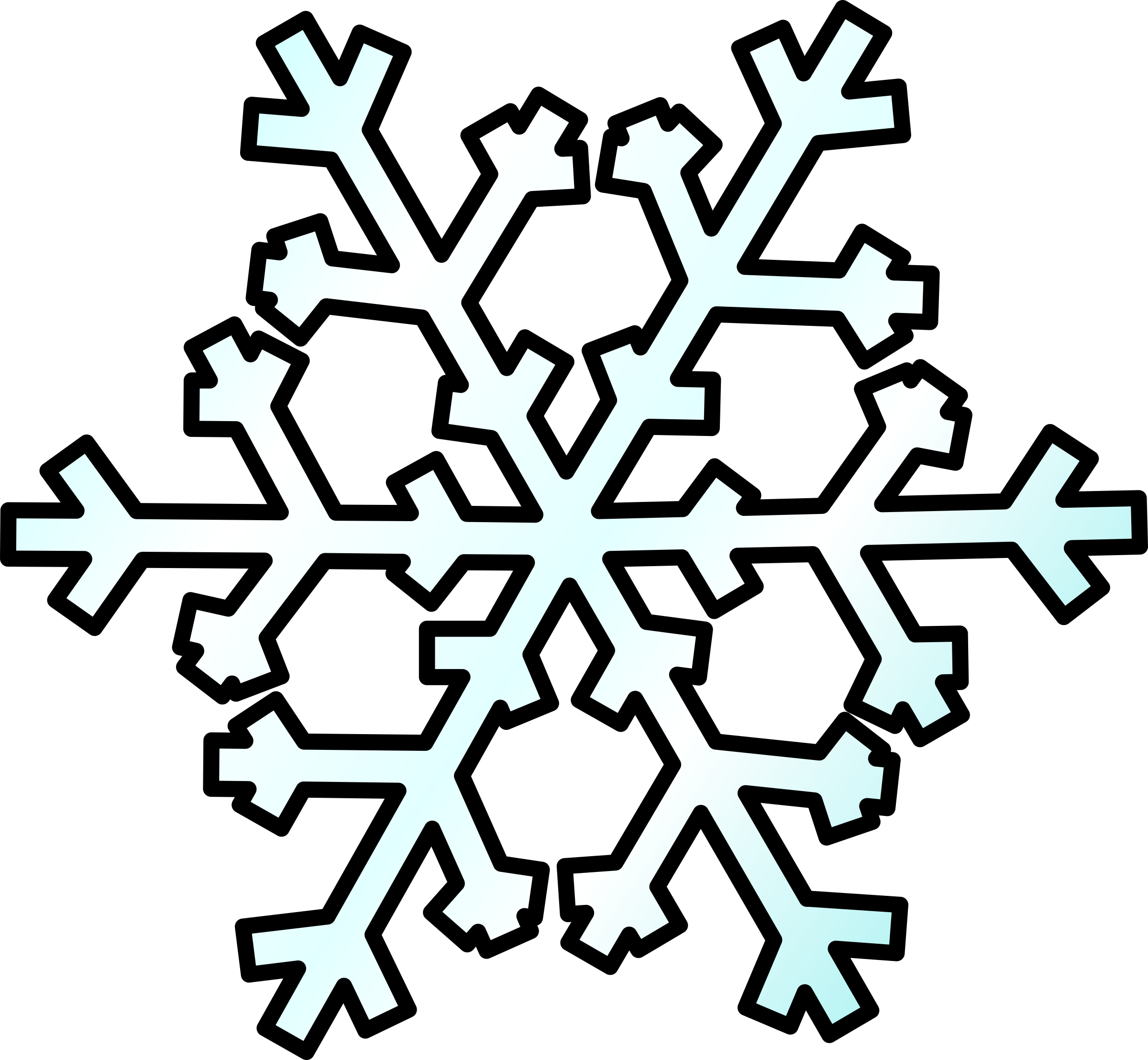 Snow - Cloud - Clipart - Snowflake Clipart Jpg (2400x2215)