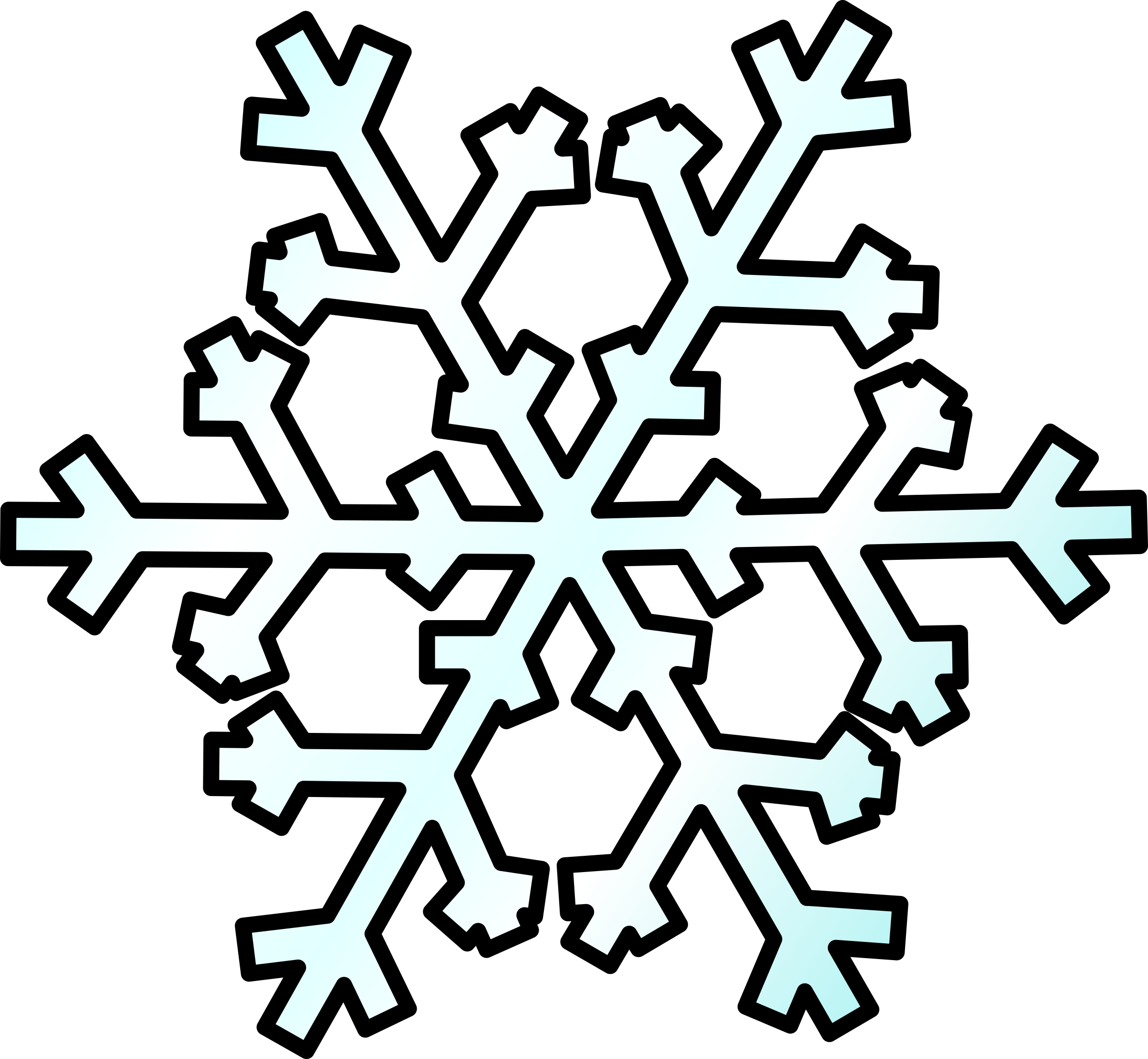 Рисунок снежинки