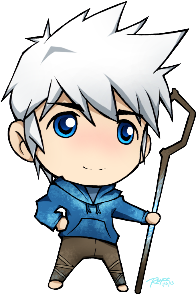 Frost Clipart Jack Frost - Cartoon Chibi (857x1101)