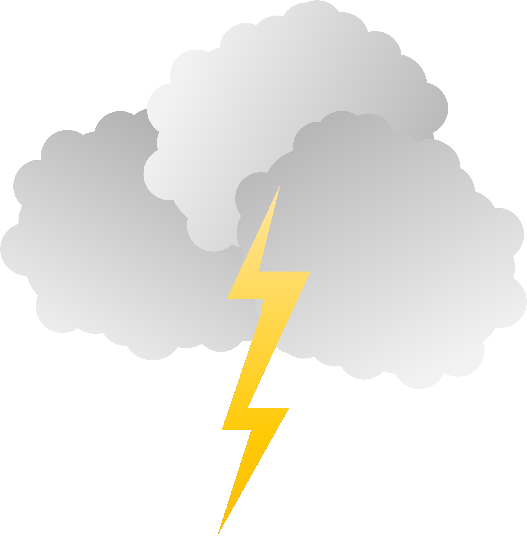 Storm Cloud Clipart - Orage Gif Animé (1817x1848)