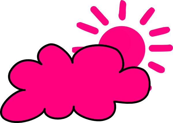 Weather Icon Clip Art - Sun Black And White Clipart (600x427)