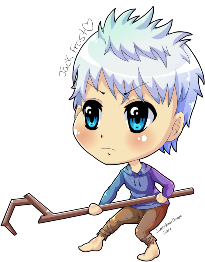 Jack Frost Chibi By Sweetxsnowxdream - Cartoon (852x937)