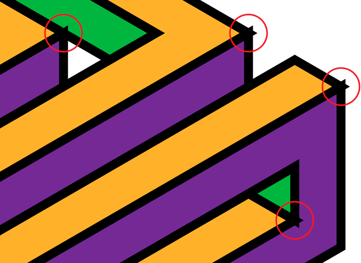 Sadly Mitered Corners In Illustrator - Illustrator (720x524)