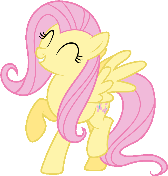 706685 Safe Solo Fluttershy Smiling Cute Animated Simple - My Little Pony Dance (888x799)