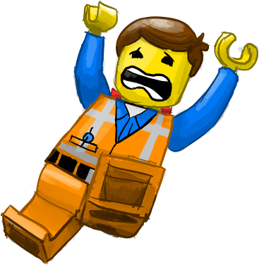 Lego Movie Png Hd - Lego Movie Emmet Screaming (600x600)