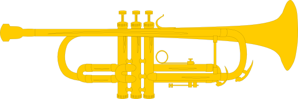 Png - Trumpet Silhouette (600x200)