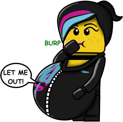 Wyldstyle Ate Lord Business By Candianmatt - Lego Vore - (466x445) Clipart Download