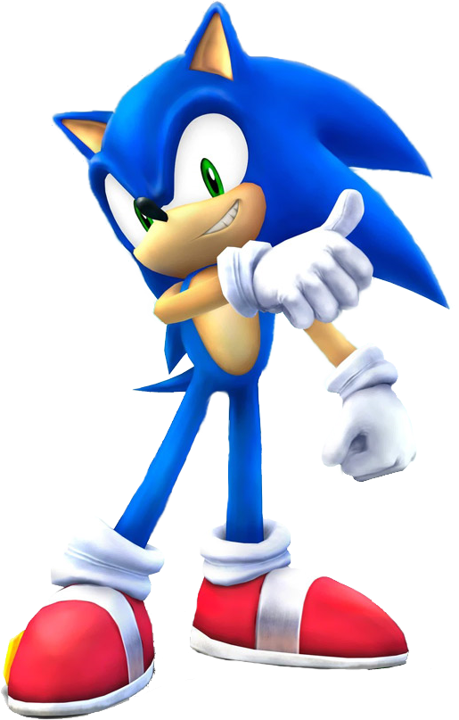 Sonic The Hedgehog Clipart Blue Blur - Sonic Super Smash Bros Wii (515x807)