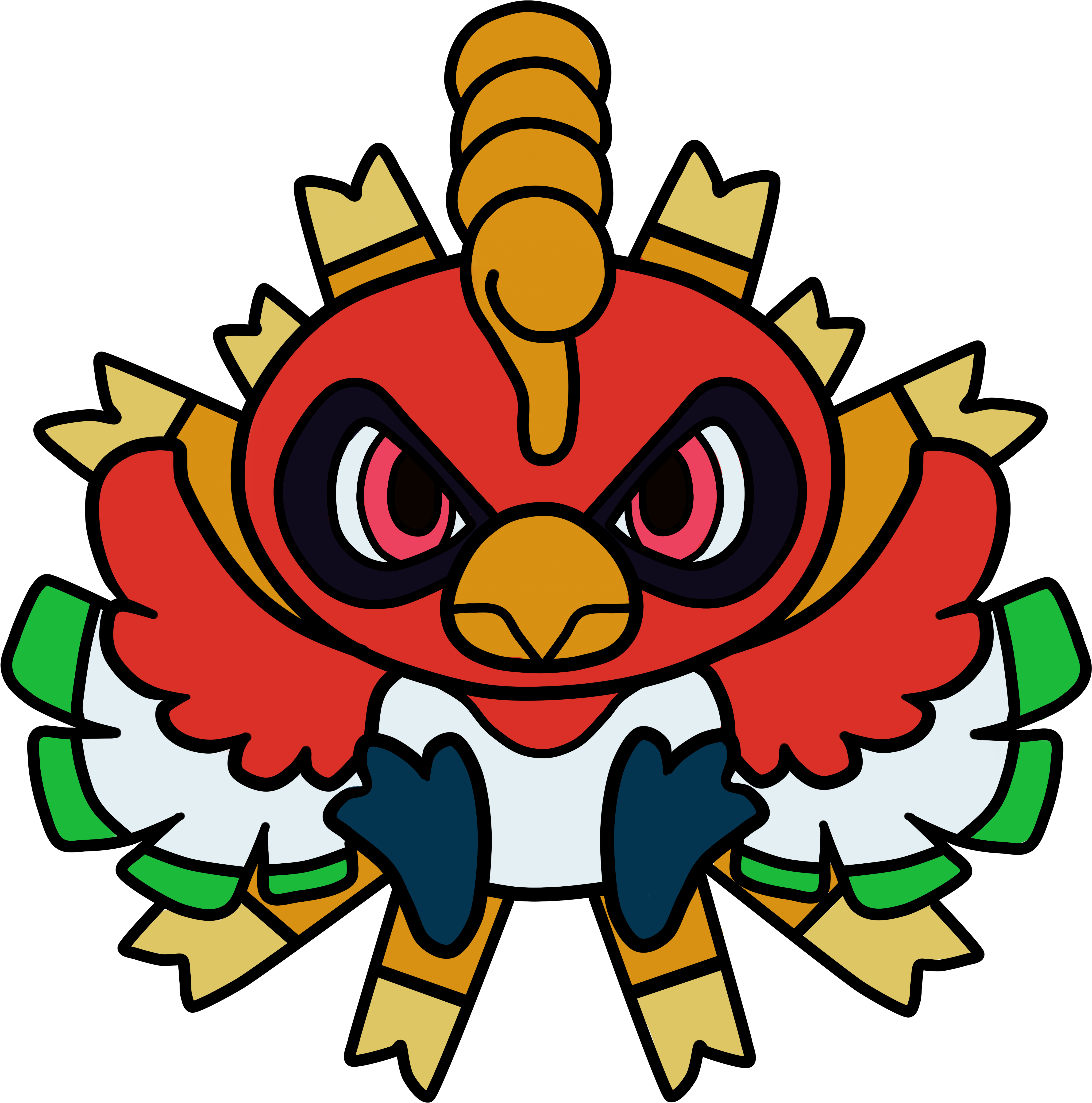 Ho-oh Pokedoll Art - Red Hot Readers (4960x4960)