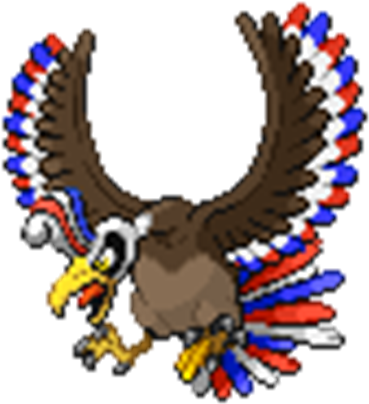 American Ho-oh - Pokemon Ho Oh Sprite (420x420)