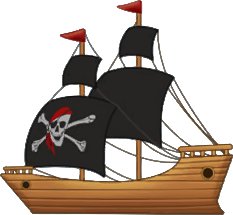 Clipart Pirate Ship - Pirate Ship Clipart Transparent (800x739)
