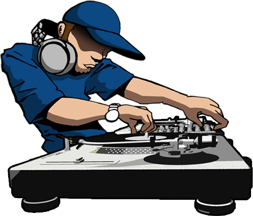 I'd Rather Be The Rapper - Dj Clipart (552x460)