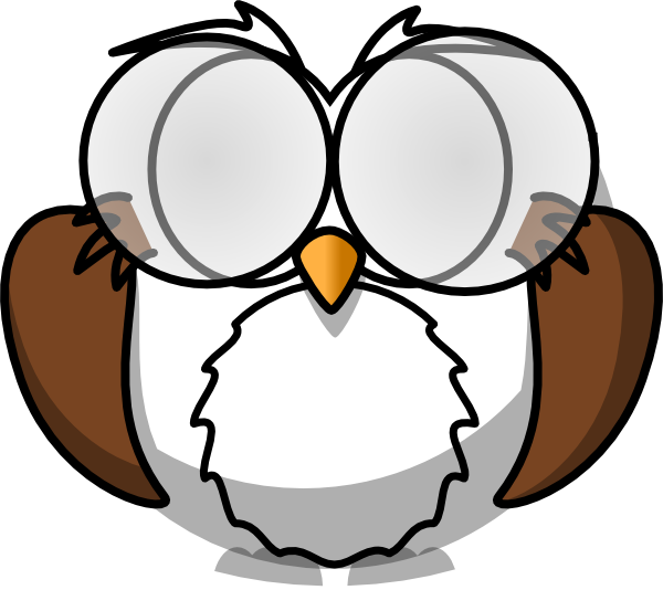 Suspicious Owl 2 Clip Art At Clker Com Vector Clip - Owl Coloring Pages (600x534)