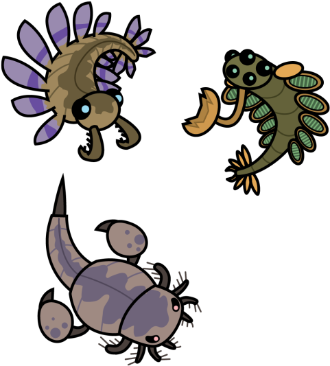 Some Burgess Shale Boys - Cartoon (500x541)