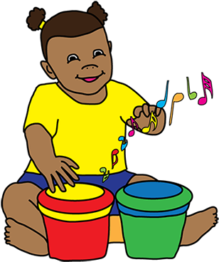 Programme Baby Playing Drums - Infant (320x378)