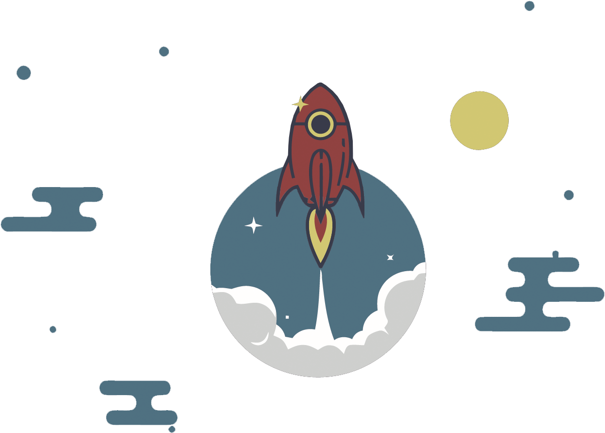 Rocket Flat Design - Download (1500x1031)