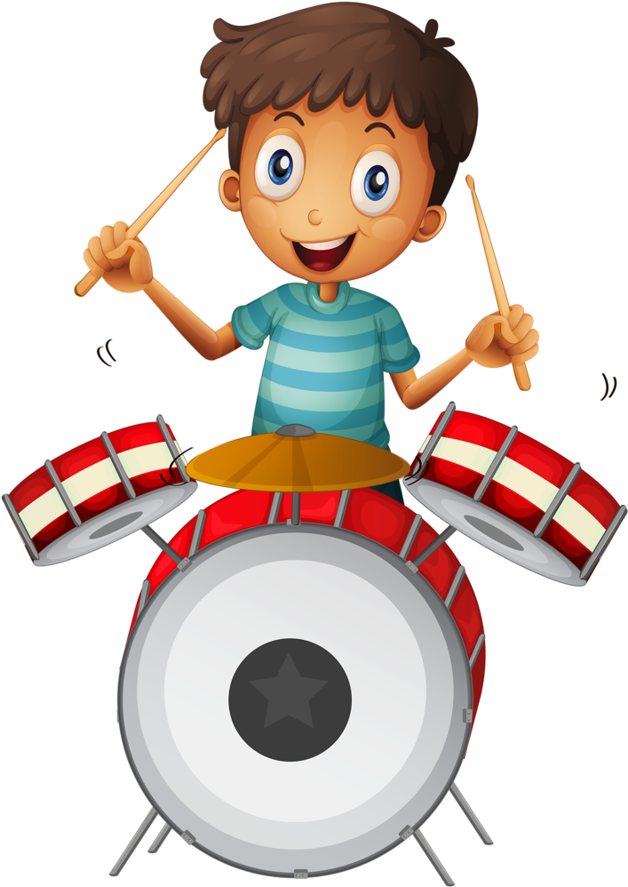 Dança * Música - Drummer Boy Clipart (737x1024)
