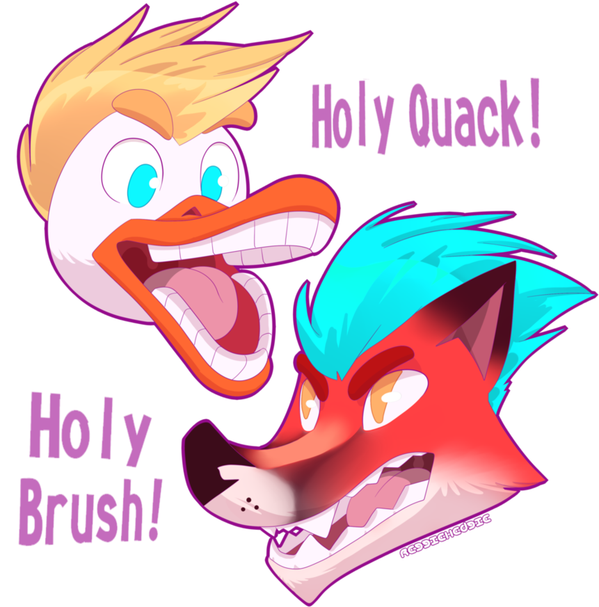 Toilet Duck And Toilet Fox By Reggiehedgie - Digital Art (894x894)