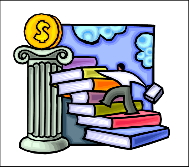 Graphic Of Man Climbing Staircase Of Books Toward Gold - Eight Pillars Of Prosperity [book] (604x534)