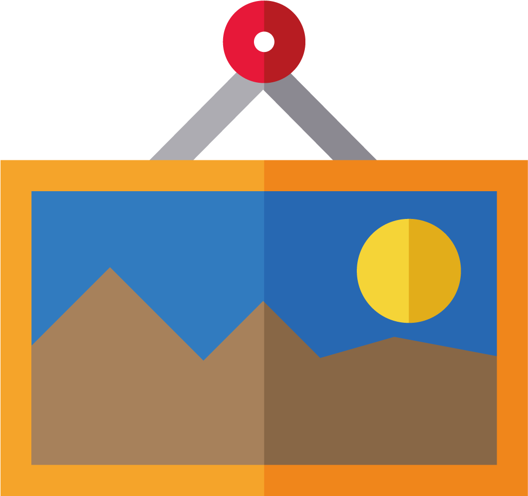 Picture Frame Flat Design - Flat Design (1500x1500)