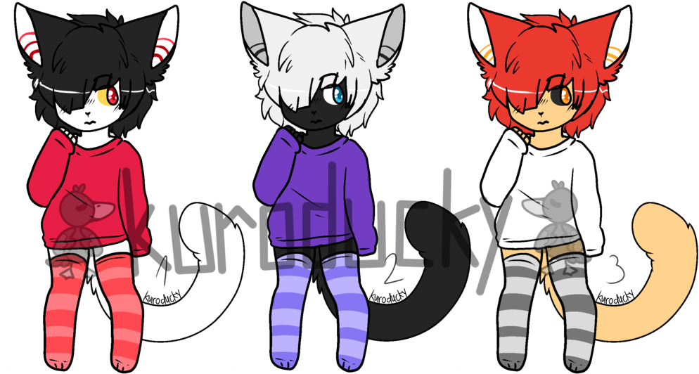 Shy Neko Boys Set Price Open By Duck-aderpts - Cartoon (1024x591)