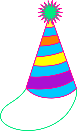 Make A Silly New Year's Hat To Wear - Party Hat Clip Art (323x550)
