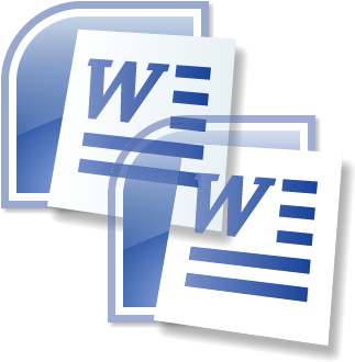 Word Icon - Logos Of Microsoft Word (350x352)