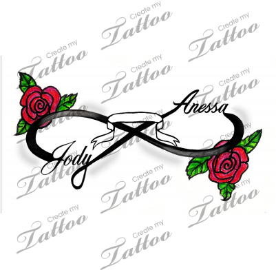 Infinity Love Tattoo - Lion Band Tattoo (400x400)
