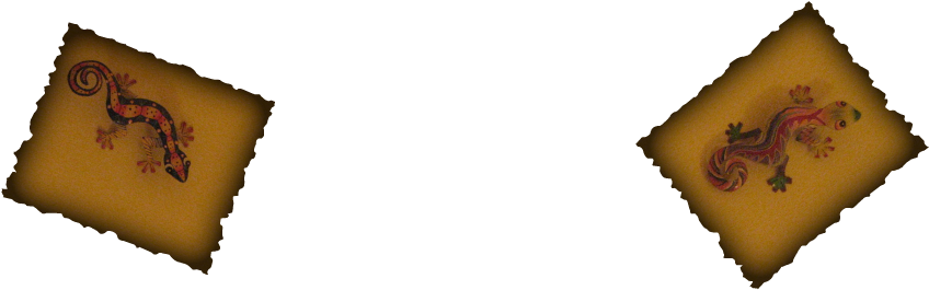 Colorful Metal Gecko - Tiens (855x273)