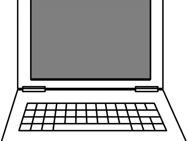 Laptop Clipart Outline - Laptop Clip Art (640x480)