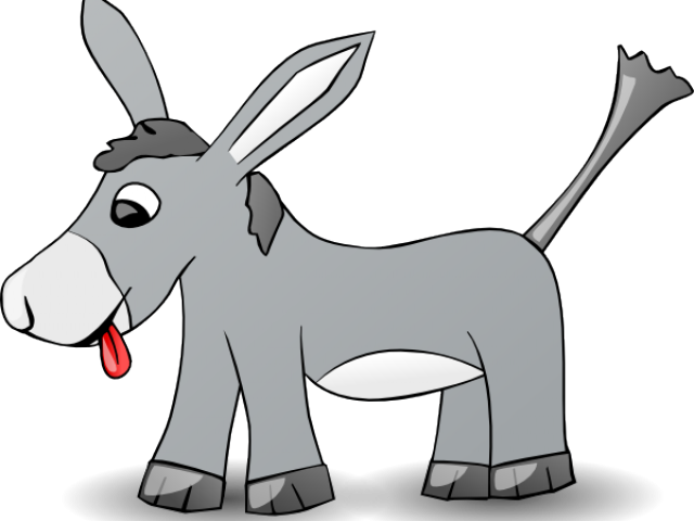 Donkey Clipart Gray - Donkey Clip Art (640x480)