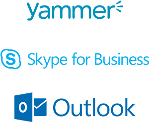 Logos Grouped Yammerskypeoutlook - Windows Embedded 8 Standard - 100 Devices (360x400)